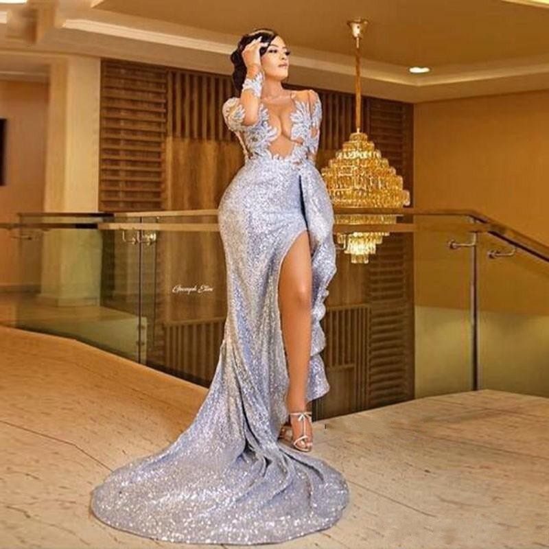 Sexy Prom Dresses vestido de fiesta abiye abendkleider robe de soiree longue Sexy Split Mermaid Evening Dress Sequin Applique, Sage
Sexy Prom Dresses vestido de fiesta abiye abendkleider robe de soiree longue Sexy Split Mermaid Evening Dress Sequin Applique, Sage