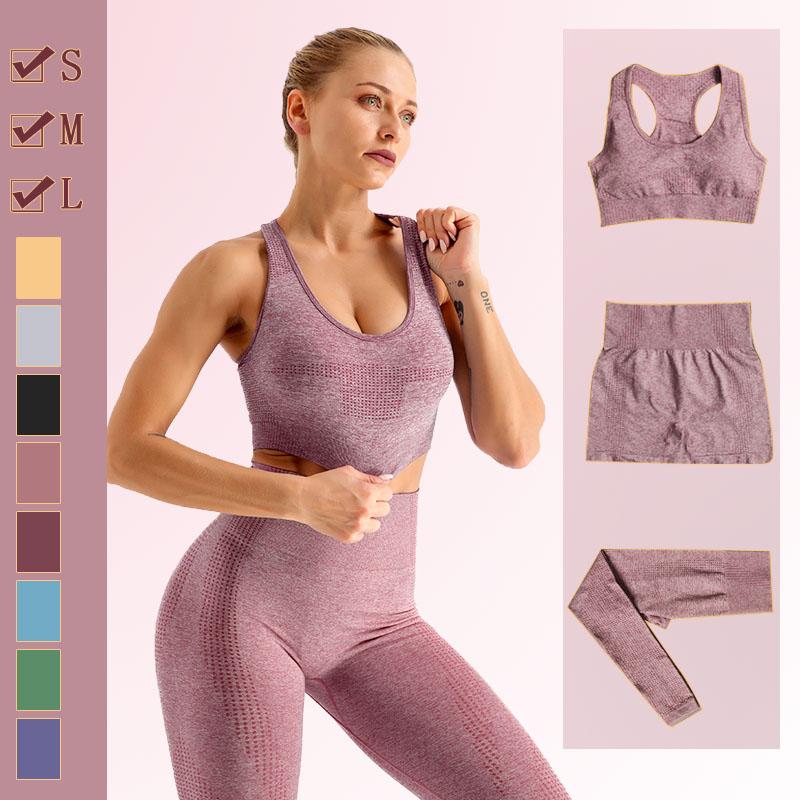 Yoga Outfit 2/3/5 Pcs Seamless Women Suit Set Gym Workout Activewear Bra Sports Long Sleeve Crop Top High Waist Leggings WearYoga, Brashortswine
Yoga Outfit 2/3/5 Pcs Seamless Women Suit Set Gym Workout Activewear Bra Sports Long Sleeve Crop Top High Waist Leggings WearYoga, Brashortswine