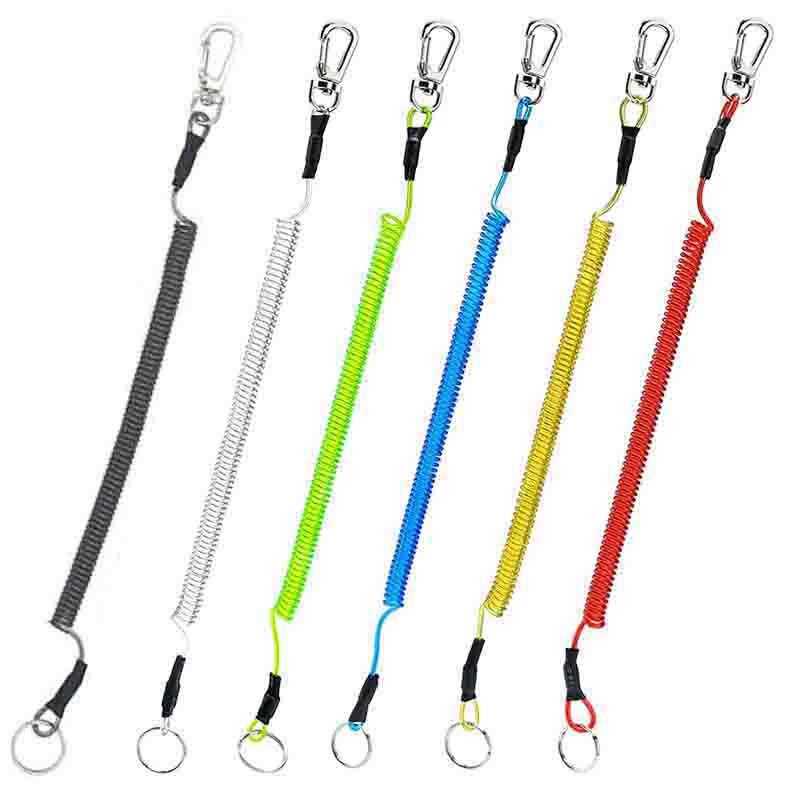 Keychains 1.2m Max Stretch Plastic Spring Elastic Rope Anti-lost Phone Keychain Secure Lock Tackle Portable Fishing Lanyards For Climbing
Keychains 1.2m Max Stretch Plastic Spring Elastic Rope Anti-lost Phone Keychain Secure Lock Tackle Portable Fishing Lanyards For Climbing