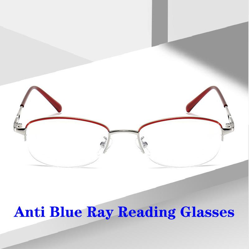 Sunglasses Fashion Ladies Anti Blue Ray Reading Glasses Exquisite Rectangular Half Rim Eyewear Frame With Clear Lens Plus 1.0 To 4.0Sunglass
Sunglasses Fashion Ladies Anti Blue Ray Reading Glasses Exquisite Rectangular Half Rim Eyewear Frame With Clear Lens Plus 1.0 To 4.0Sunglass