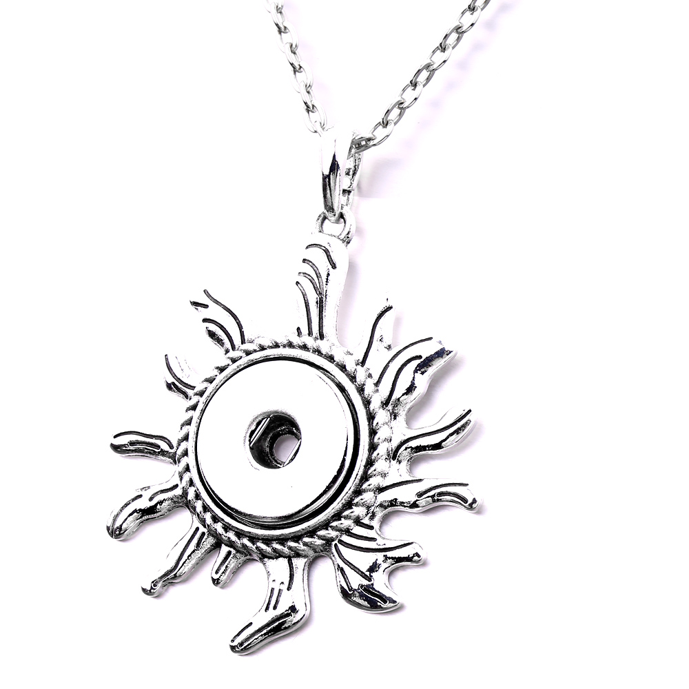 New Styles Snap Button necklace 18MM Ginger Snaps Buttons Tree butterfly Charms Necklaces for women jewelry