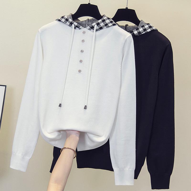Women's Sweaters Oversized Sweater 2022 Autumn Women Loose Ins Long-Sleeve Hooded Splicing Shirt Chic Plaid Printing Tops Female PulloversWo, Black
Women's Sweaters Oversized Sweater 2022 Autumn Women Loose Ins Long-Sleeve Hooded Splicing Shirt Chic Plaid Printing Tops Female PulloversWo, Black