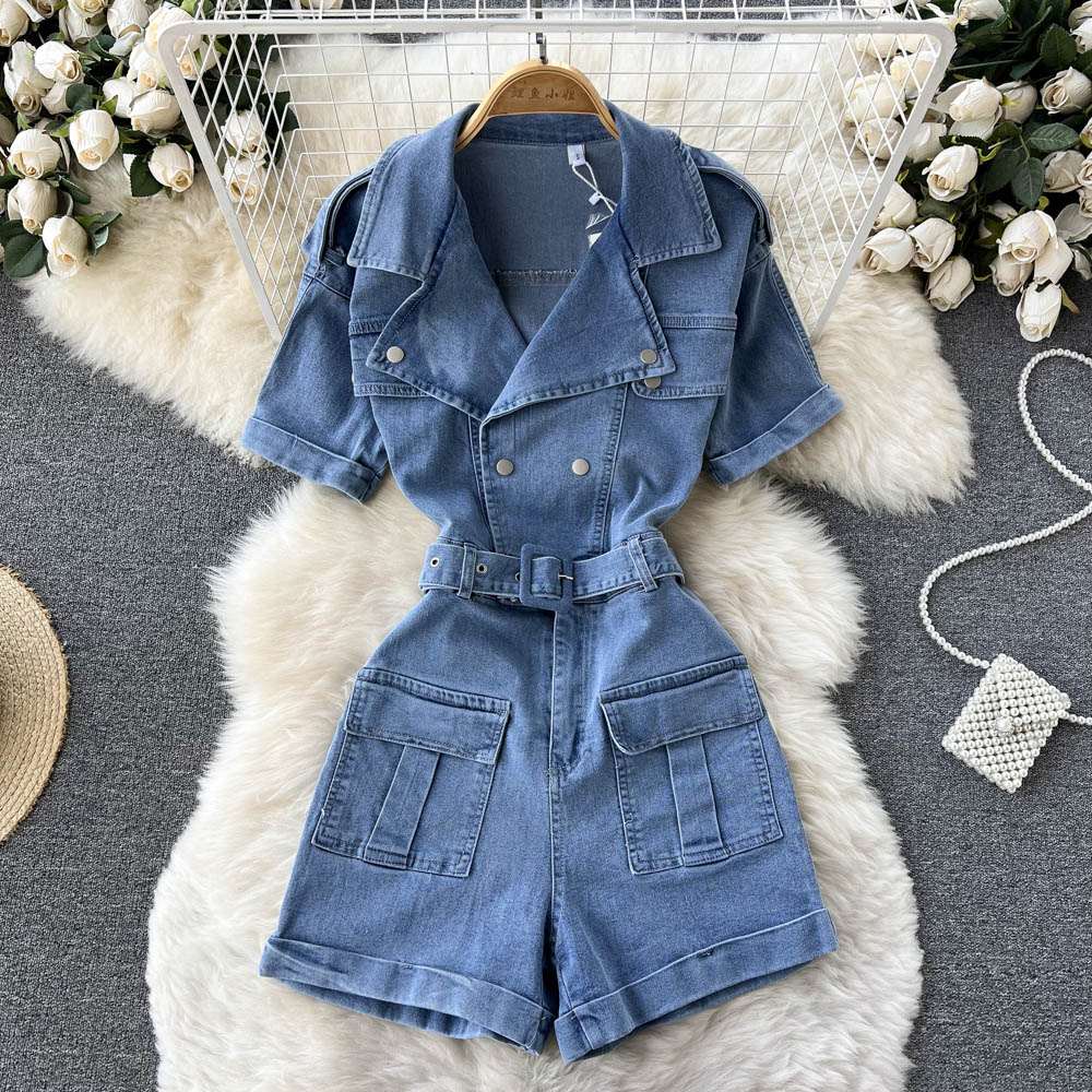 Summer Vintage Denim Women Jumpsuits & Rompers Playsuits Women's Short Sleeve Bodycon Casual Shots Jumpsuit Jeans Overalls For Women 2022, Same as picture
Summer Vintage Denim Women Jumpsuits & Rompers Playsuits Women's Short Sleeve Bodycon Casual Shots Jumpsuit Jeans Overalls For Women 2022, Same as picture