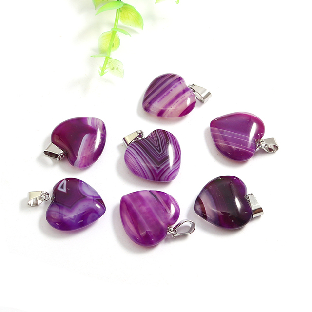 Natural Stone Stripe Agate Charms Pendants Crystal Reiki Healing Beads For jewelry Making necklace earrings