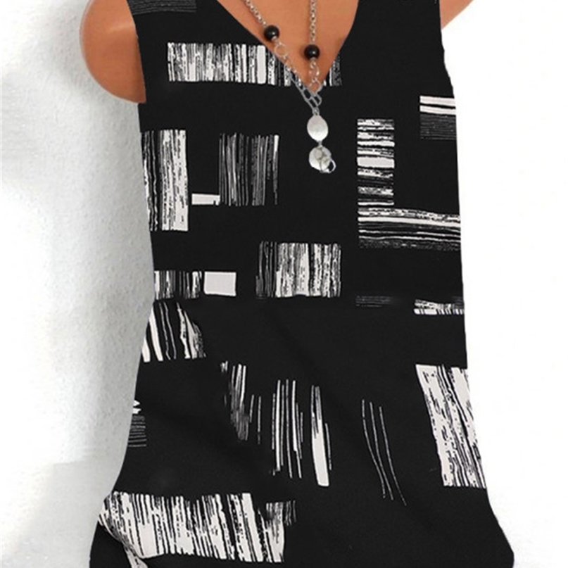Fashion printing large size women Tshirt Vneck sleeveless vest casual ladies tops 220615, 21
Fashion printing large size women Tshirt Vneck sleeveless vest casual ladies tops 220615, 21