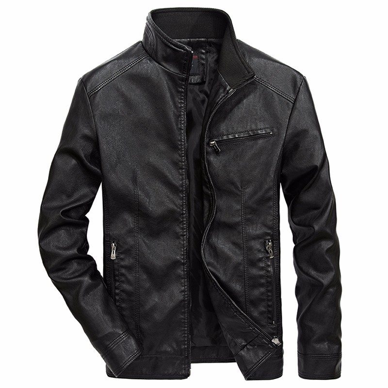 Spring PU Leather Jacket Men Solid Casual Faux Leather Coat Slim Fit Motorcycle Leather Jacket 220816, Army green
Spring PU Leather Jacket Men Solid Casual Faux Leather Coat Slim Fit Motorcycle Leather Jacket 220816, Army green