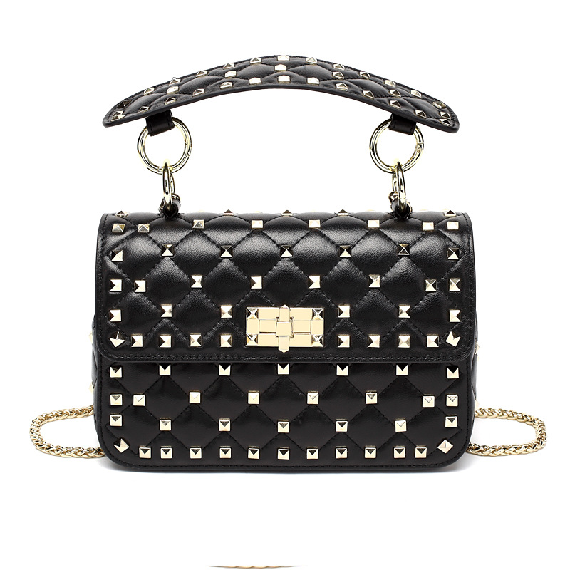 Fashion Genuine Leather Rivet Shoulder Bags for Women 100% Sheepskin Ladies Fashion Chain Crossbody Bag Designer, Pink
Fashion Genuine Leather Rivet Shoulder Bags for Women 100% Sheepskin Ladies Fashion Chain Crossbody Bag Designer, Pink