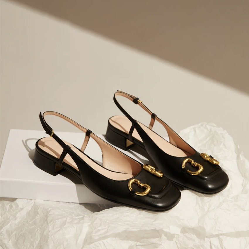 Women's Designer Shoes Low Heel Square Toe Leather Dress Shoes Metal Horsebit Candy Color Elegant Women Loafers Spring and Summer, Blue
Women's Designer Shoes Low Heel Square Toe Leather Dress Shoes Metal Horsebit Candy Color Elegant Women Loafers Spring and Summer, Blue