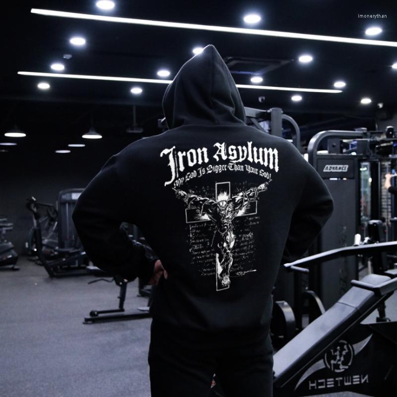 Men's Hoodies & Sweatshirts Gym Bodybuilding Workout Hooded Men Sweatshirt Long Sleeve Sportswear Male Casual Black Printing Cotton Tops Clo 
Men's Hoodies & Sweatshirts Gym Bodybuilding Workout Hooded Men Sweatshirt Long Sleeve Sportswear Male Casual Black Printing Cotton Tops Clo