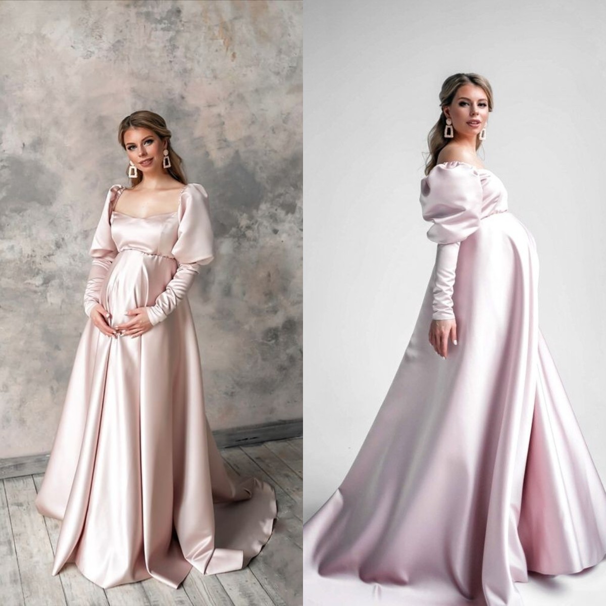 Vintage Prom Dresses for Pregnant Women 2022 Elegant Bride Maternity Photoshoot Dress with Sleeves Silk Satin Baby Shower Gowns, Blue
Vintage Prom Dresses for Pregnant Women 2022 Elegant Bride Maternity Photoshoot Dress with Sleeves Silk Satin Baby Shower Gowns, Blue