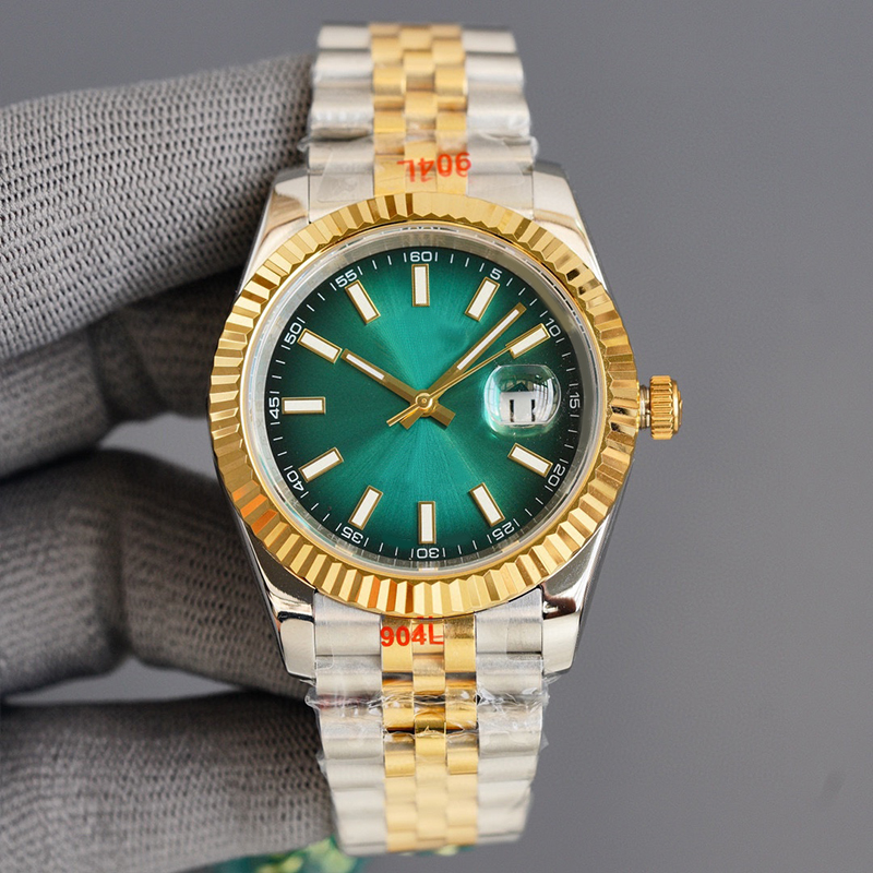 Men's 41mm Watches automatic machinery women's 36mm watch dark green dial golden stainless steel strap ST9 folding buckle sapphire mirror waterproof lovers watch
Men's 41mm Watches automatic machinery women's 36mm watch dark green dial golden stainless steel strap ST9 folding buckle sapphire mirror waterproof lovers watch