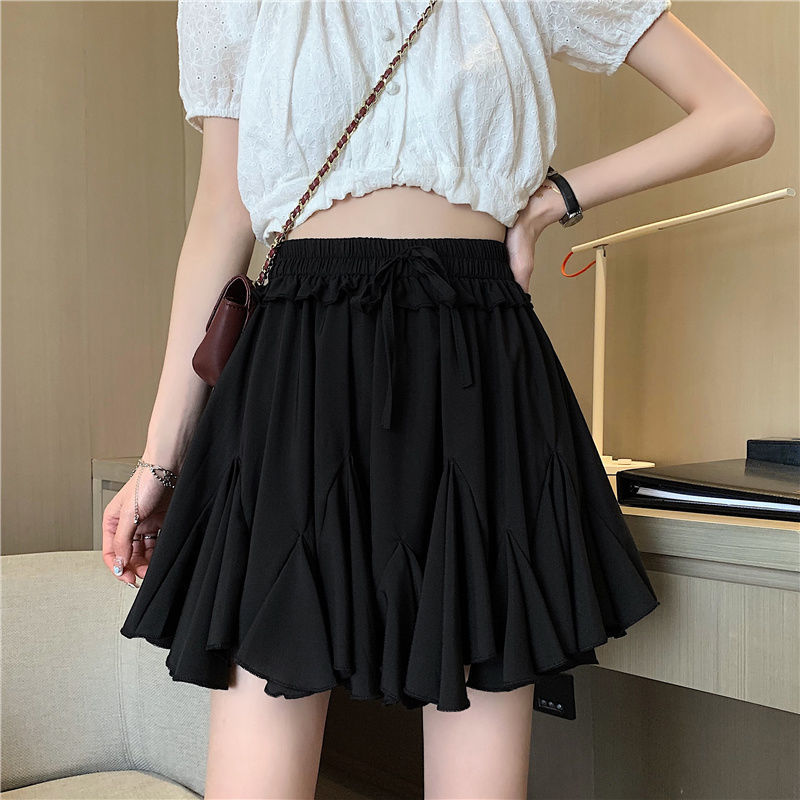 Half-length skirt female 2022 spring and summer new Korean version of pleated bunting thin wild A word skirt high waist slim skirt, Black
Half-length skirt female 2022 spring and summer new Korean version of pleated bunting thin wild A word skirt high waist slim skirt, Black