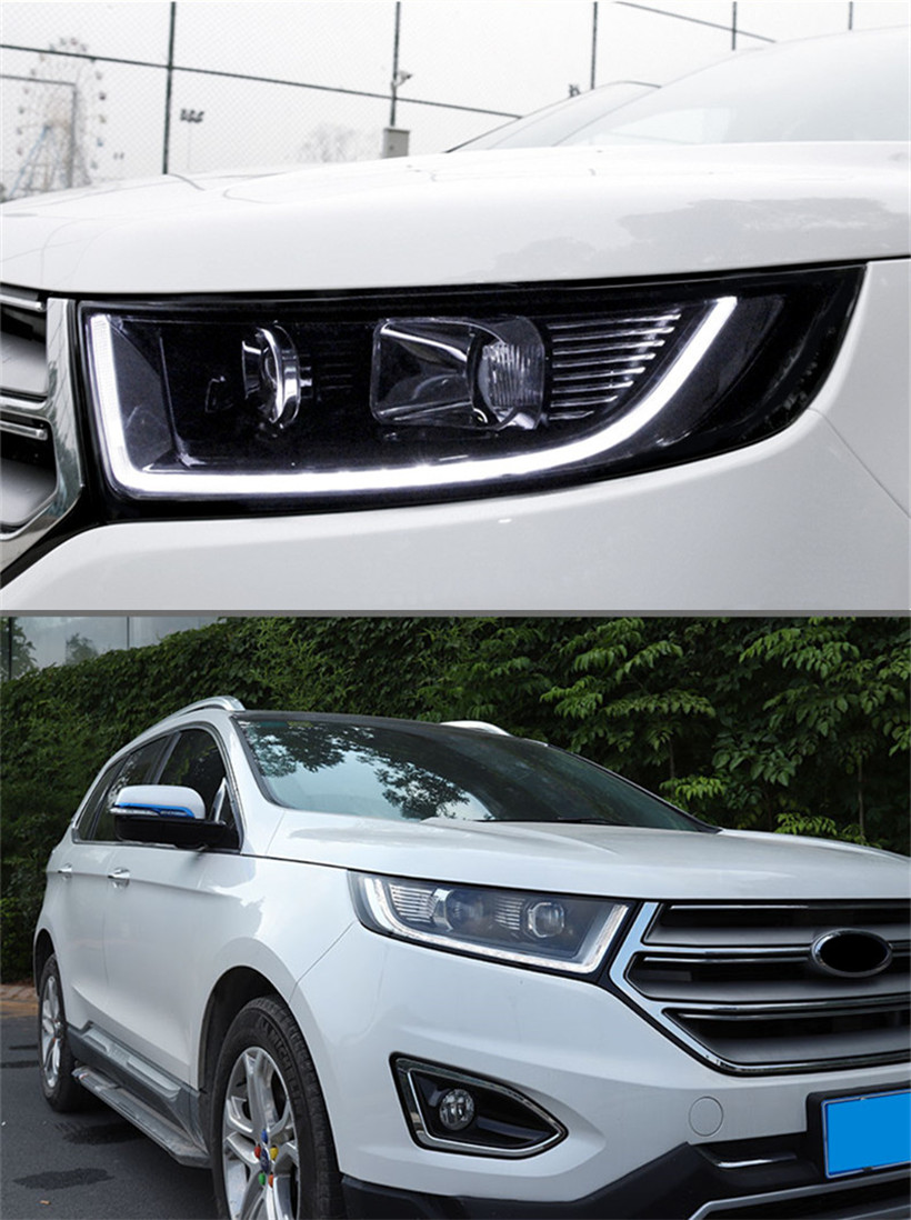 Car Parts LED Headlights Assembly For Ford Edge LED Headlight 16-19 DRL Turn Signal High Beam Lens Headlamp