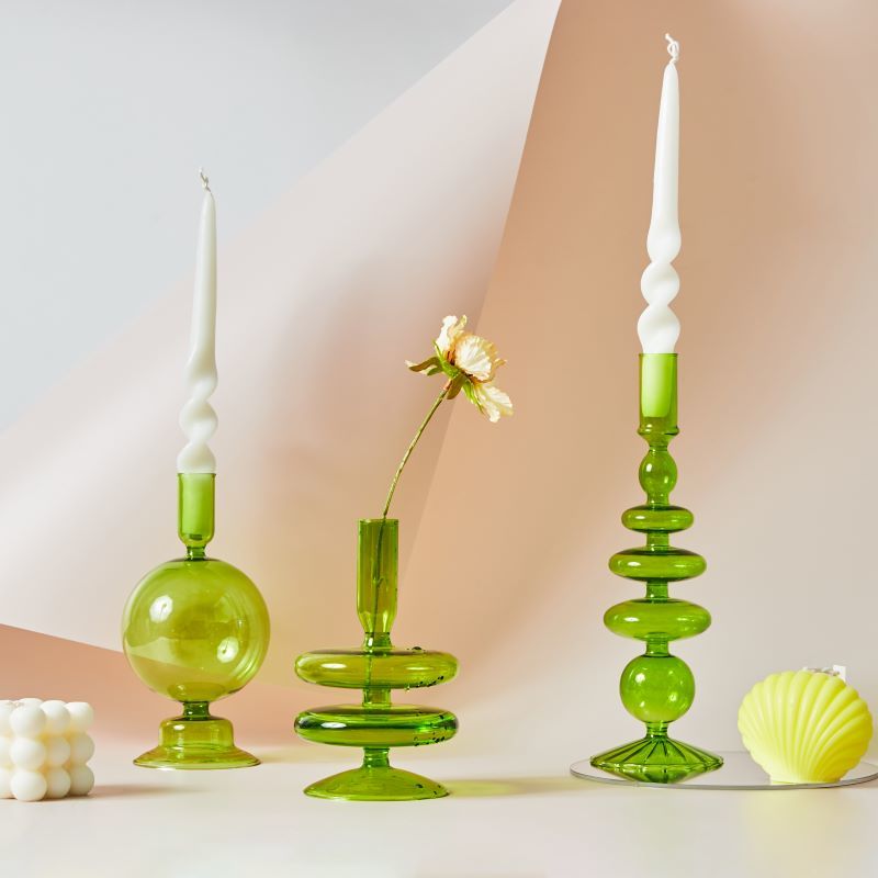 2PC Twist Taper Candles for Wedding Decoration Birthday Festival Table Decor Long Stick Nordic Unscented Handmade Candles