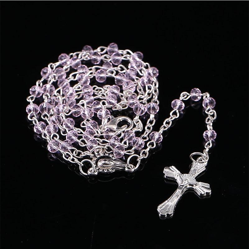 Pendant Necklaces Catholic Small Crystal Rosary Stainless Steel Necklace Cross Mary Center 4mm NecklacePendant
Pendant Necklaces Catholic Small Crystal Rosary Stainless Steel Necklace Cross Mary Center 4mm NecklacePendant