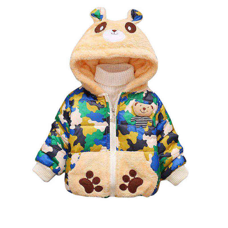 Bear Hooded Cotton Coat Baby Girls Winter Thicken Clothes Down Children Thick Warm Sweater Boys Wool Outerwear Jackets J220718, As shown in the picture
Bear Hooded Cotton Coat Baby Girls Winter Thicken Clothes Down Children Thick Warm Sweater Boys Wool Outerwear Jackets J220718, As shown in the picture