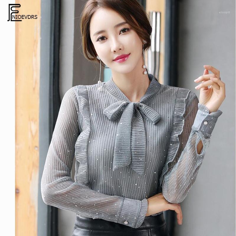 Women' Blouses & Shirts Arrival Autumn 2022 Korean Fashion Clothing Women Casual Belt Bow Sequin Ruffles Button Top Chiffon Plus Size Blous, Black
Women' Blouses & Shirts Arrival Autumn 2022 Korean Fashion Clothing Women Casual Belt Bow Sequin Ruffles Button Top Chiffon Plus Size Blous, Black