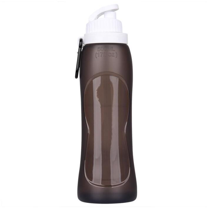 17oz Outdoor Sport Bottle Food Grade Silicone Mug Travel Collapsible Portable Kettle Foldable Water Bottles Custom Gift Cup DBC C0602G10 Z260202