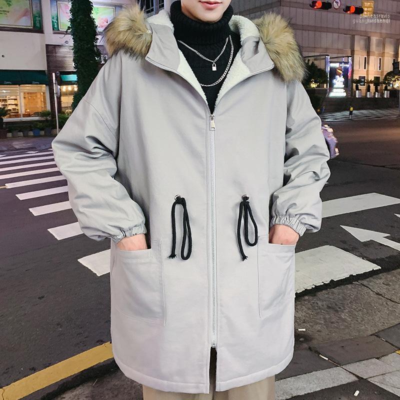 Winter Padded Jacket Men' Fashion Parka Men Warm Solid Color Casual Fur Collar Hooded Coat Man Wild Loose Cotton Long Jacket1 Phin22, Black
Winter Padded Jacket Men' Fashion Parka Men Warm Solid Color Casual Fur Collar Hooded Coat Man Wild Loose Cotton Long Jacket1 Phin22, Black