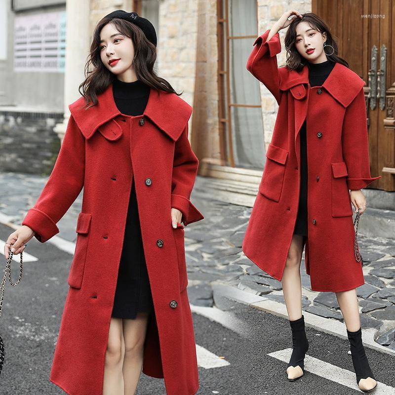 Women's Wool & Blends Woolen Coat Long Spring Women Jacket 2022 Early Slim Sleeve Lapel Larger Windbreaker, Red
Women's Wool & Blends Woolen Coat Long Spring Women Jacket 2022 Early Slim Sleeve Lapel Larger Windbreaker, Red