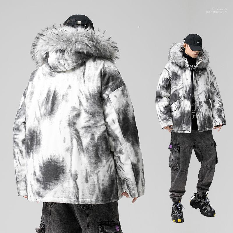 Men's Down & Parkas Winter Plus Cotton Thick Jacket Warm Fashion Fur Collar Hooded Coat Men Parka Loose Tie-dye Short Mens Clothes -5XL Phi, Black
Men's Down & Parkas Winter Plus Cotton Thick Jacket Warm Fashion Fur Collar Hooded Coat Men Parka Loose Tie-dye Short Mens Clothes -5XL Phi, Black