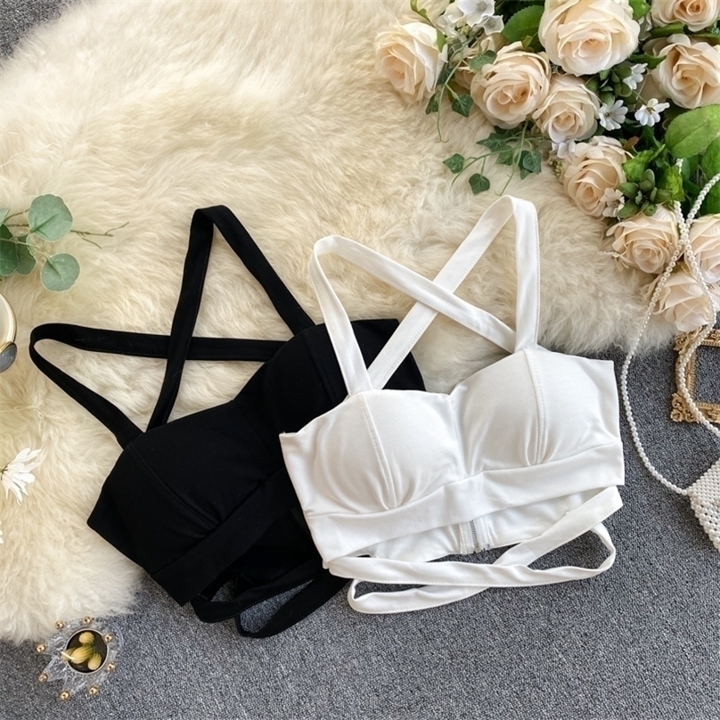 SINGREINY Women Sexy Cross Strap Tops Design Zipper Backless Sleeveless Slim Crop Top Summer Korean Off Shoulder Y2K Camisole 220318, Black
SINGREINY Women Sexy Cross Strap Tops Design Zipper Backless Sleeveless Slim Crop Top Summer Korean Off Shoulder Y2K Camisole 220318, Black