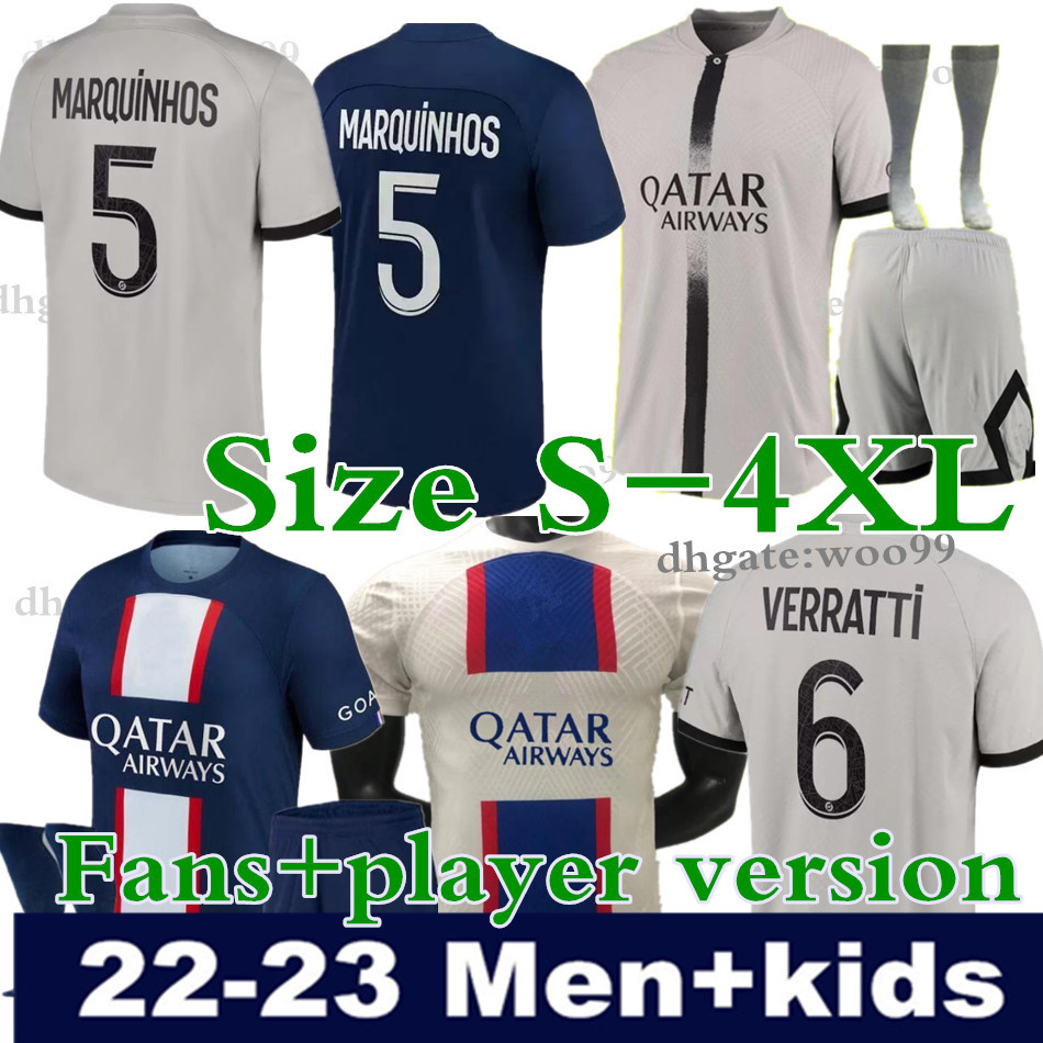 player version HAKIMI soccer jersey SERGIO RAMOS maillot de foot 22 23 special Champions 10th Title 2022 MBAPPE shirt men Maillots VERRATTI DI MARIA KEAN pSGs Fans 4XL, Player version 3rd
player version HAKIMI soccer jersey SERGIO RAMOS maillot de foot 22 23 special Champions 10th Title 2022 MBAPPE shirt men Maillots VERRATTI DI MARIA KEAN pSGs Fans 4XL, Player version 3rd