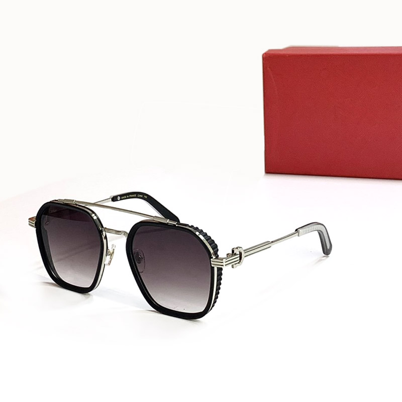 Luxury Designer Sunglasses for Men Woman Round Double Bridge Glasses Small Frame Vintage 54mm Fashion Sunglasses Mens Circle Eyeglasses Carti C Decor AAAA Eyewear