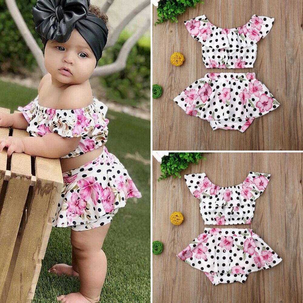 Newest Fashion Newborn Baby Set Girl Clothes Flower Print Polka Dot Crop Tops Tutu Short Pants 2pcs Outfits Summer, Pink
Newest Fashion Newborn Baby Set Girl Clothes Flower Print Polka Dot Crop Tops Tutu Short Pants 2pcs Outfits Summer, Pink