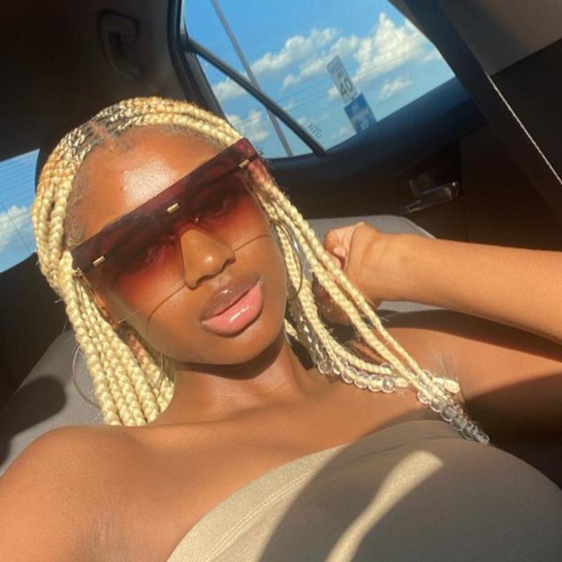 Sunglasses Retro Brown Square Women Designer Rimless Oversized Shades PC Frameless Eyewear UV400SunglassesSunglasses
Sunglasses Retro Brown Square Women Designer Rimless Oversized Shades PC Frameless Eyewear UV400SunglassesSunglasses