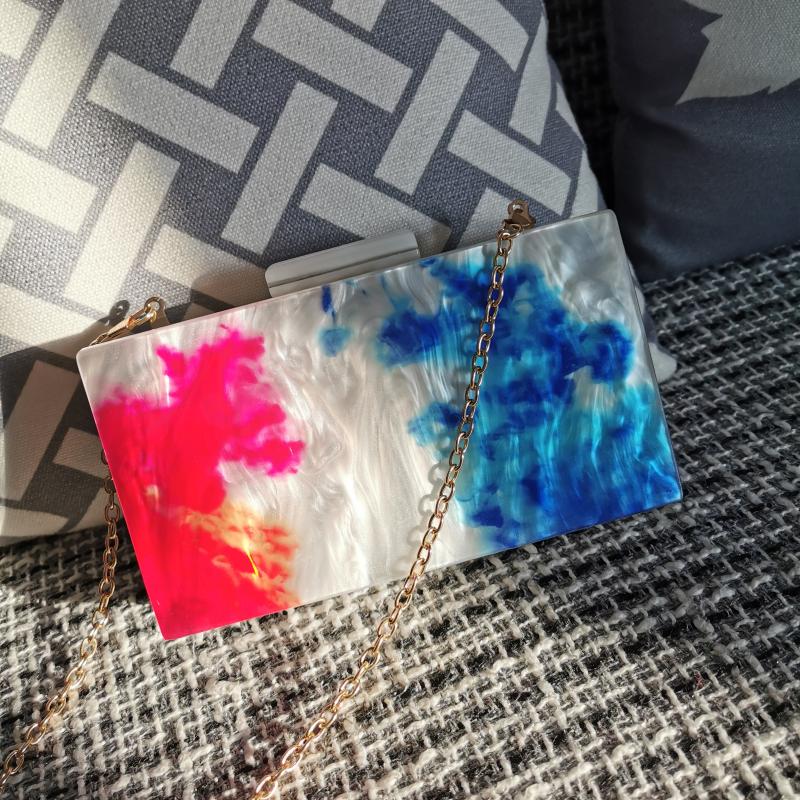 Evening Bags Ink Print Acrylic Bag Clutches Handbags Marble Party Prom Purses Women Bride Wedding Wallets DropEvening, White o
Evening Bags Ink Print Acrylic Bag Clutches Handbags Marble Party Prom Purses Women Bride Wedding Wallets DropEvening, White o