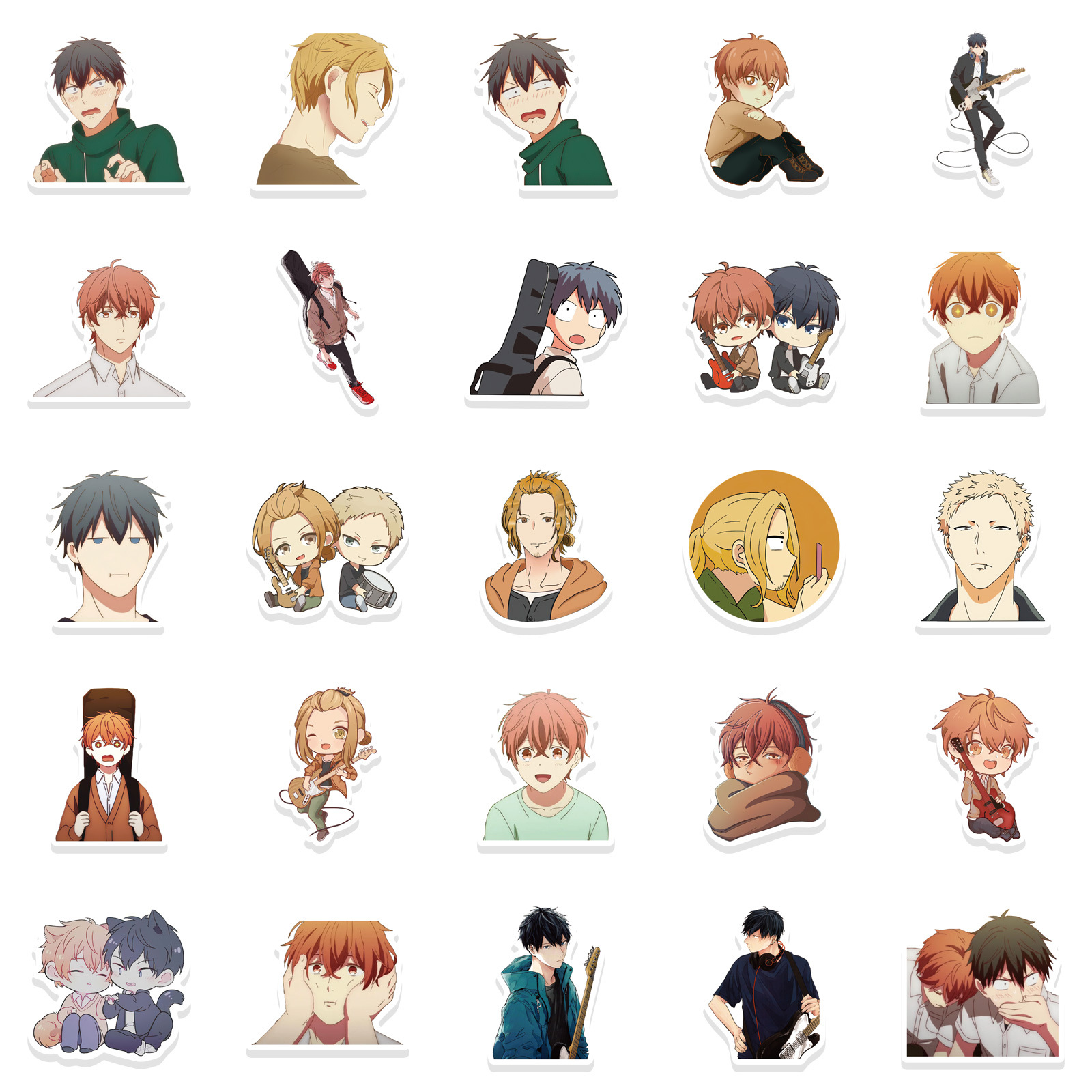 50Pcs New LGBT Sticker Boy Love Japan Anime Given Stickers Graffiti Stickers For Laptop Luggage Diary Skateboard Computer Waterproof Decal