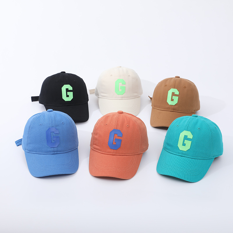 Spring Autumn Baby Hat Letter G Baseball Cap for Boy Girl Children Hip Hop Sun Caps Fashion Outdoor Hats 2-6 Years