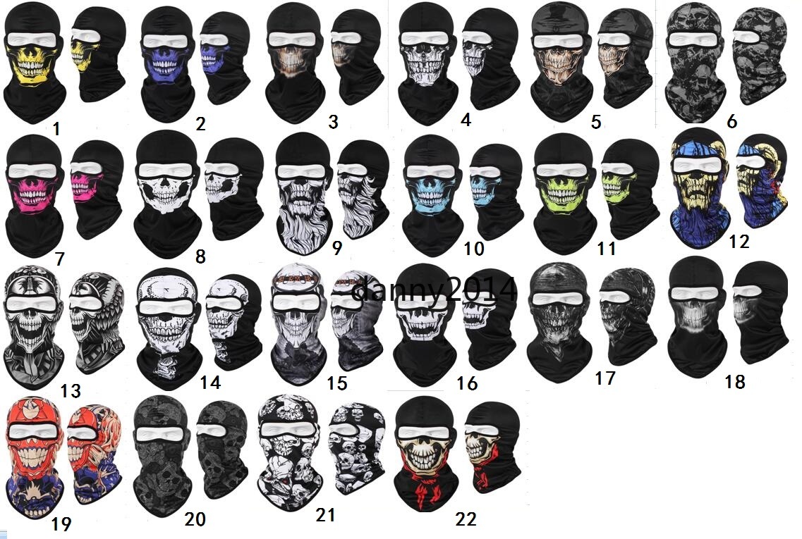 Hot CS Cosplay Ghost Skull mask tactical Full Face Masks Motorcycle Biker cycling Balaclava Breathing Dustproof Windproof mask Skiing sport hood