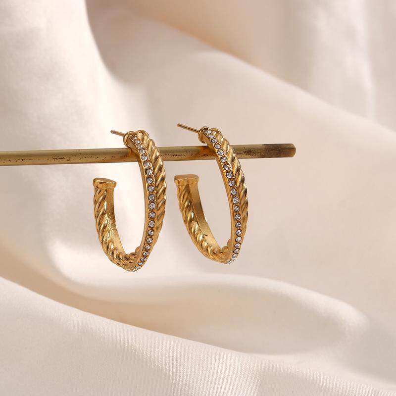 Hoop & Huggie 29mm Large Crystal Hoops Earrings Creative Design Cross Diamond Zircon Jewelry Accessories Christmas GiftHoop
Hoop & Huggie 29mm Large Crystal Hoops Earrings Creative Design Cross Diamond Zircon Jewelry Accessories Christmas GiftHoop