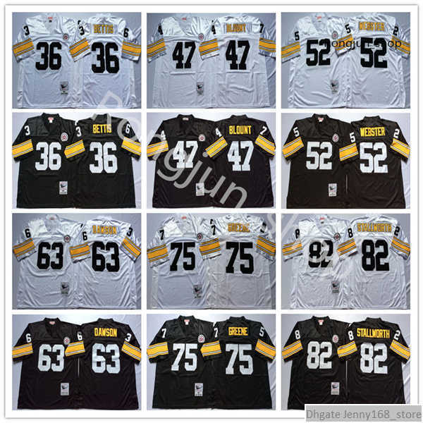 NCAA Football 75 Joe Greene 36 Jerome Bettis Jersey 47 Mel Blount 52 Mike Webster 63 Dermontti Dawson John Stallworth Black White Vintage, 63 black
NCAA Football 75 Joe Greene 36 Jerome Bettis Jersey 47 Mel Blount 52 Mike Webster 63 Dermontti Dawson John Stallworth Black White Vintage, 63 black