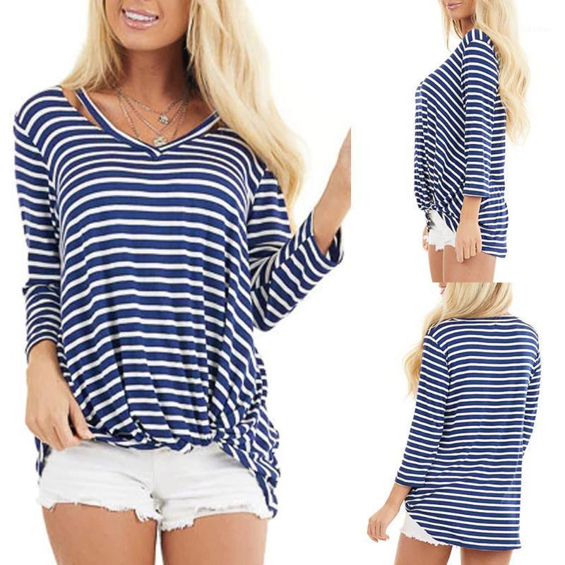 Women' Blouses & Shirts Women Stripe Casual O Neck Printed Blouse Fashion Printing Long Sleeve V Pullover Tops Fall Female Clothes, Blue
Women' Blouses & Shirts Women Stripe Casual O Neck Printed Blouse Fashion Printing Long Sleeve V Pullover Tops Fall Female Clothes, Blue