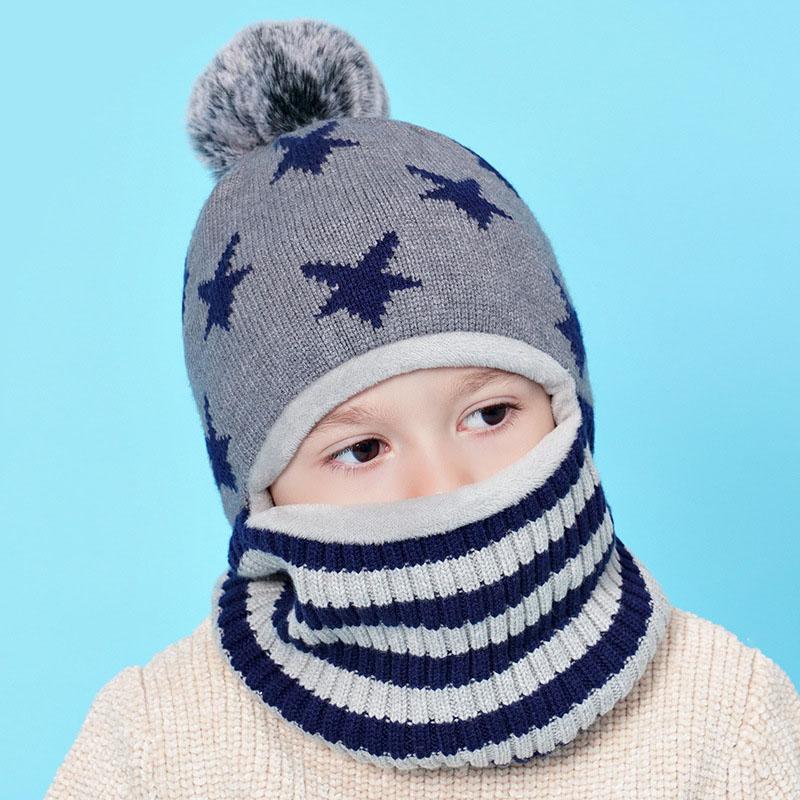Berets Winter Kids Hat Pom Knit Beanie Hats For Baby Boy Scarf Snood With Fleece Lining Caps BoysBerets, Grey
Berets Winter Kids Hat Pom Knit Beanie Hats For Baby Boy Scarf Snood With Fleece Lining Caps BoysBerets, Grey