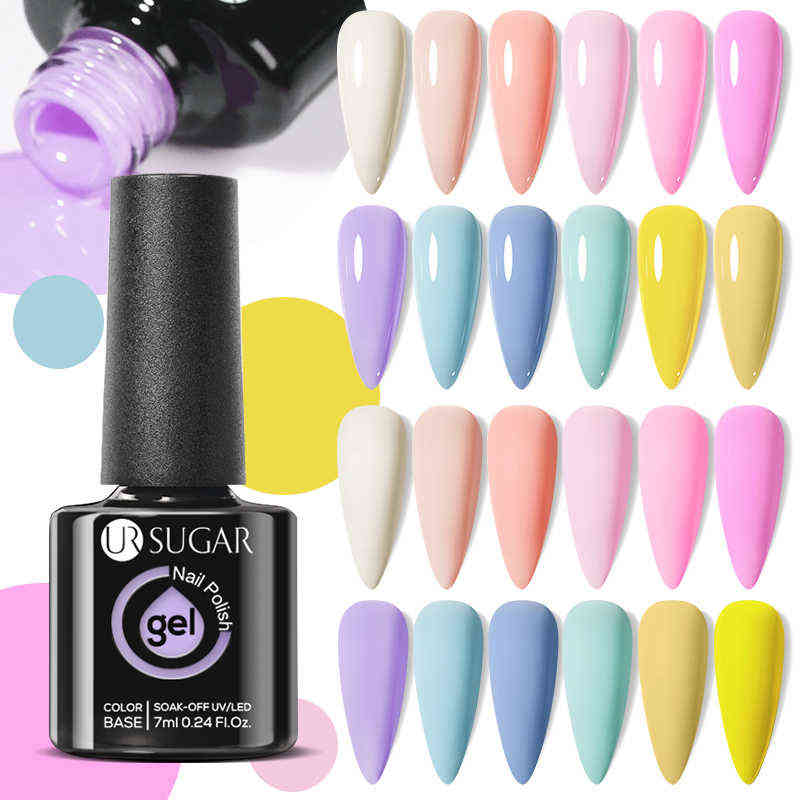 NXY Nail Gel 7ml Glass Bottle Polish Spring Summer Semi Permanent Varnish Soak Off Uv Led Varnishes All for Manicure 0328