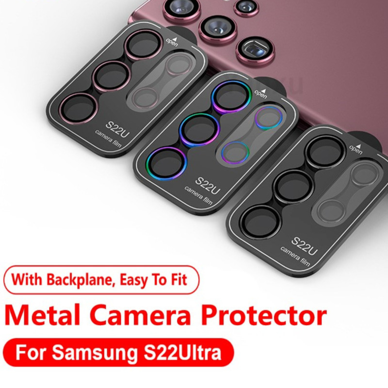 For Samsung Galaxy S22 Ultra S22Ultra Camera Lens Protectors Metal Camera Ring Case Tempered Glass 5G Protective Cap
For Samsung Galaxy S22 Ultra S22Ultra Camera Lens Protectors Metal Camera Ring Case Tempered Glass 5G Protective Cap