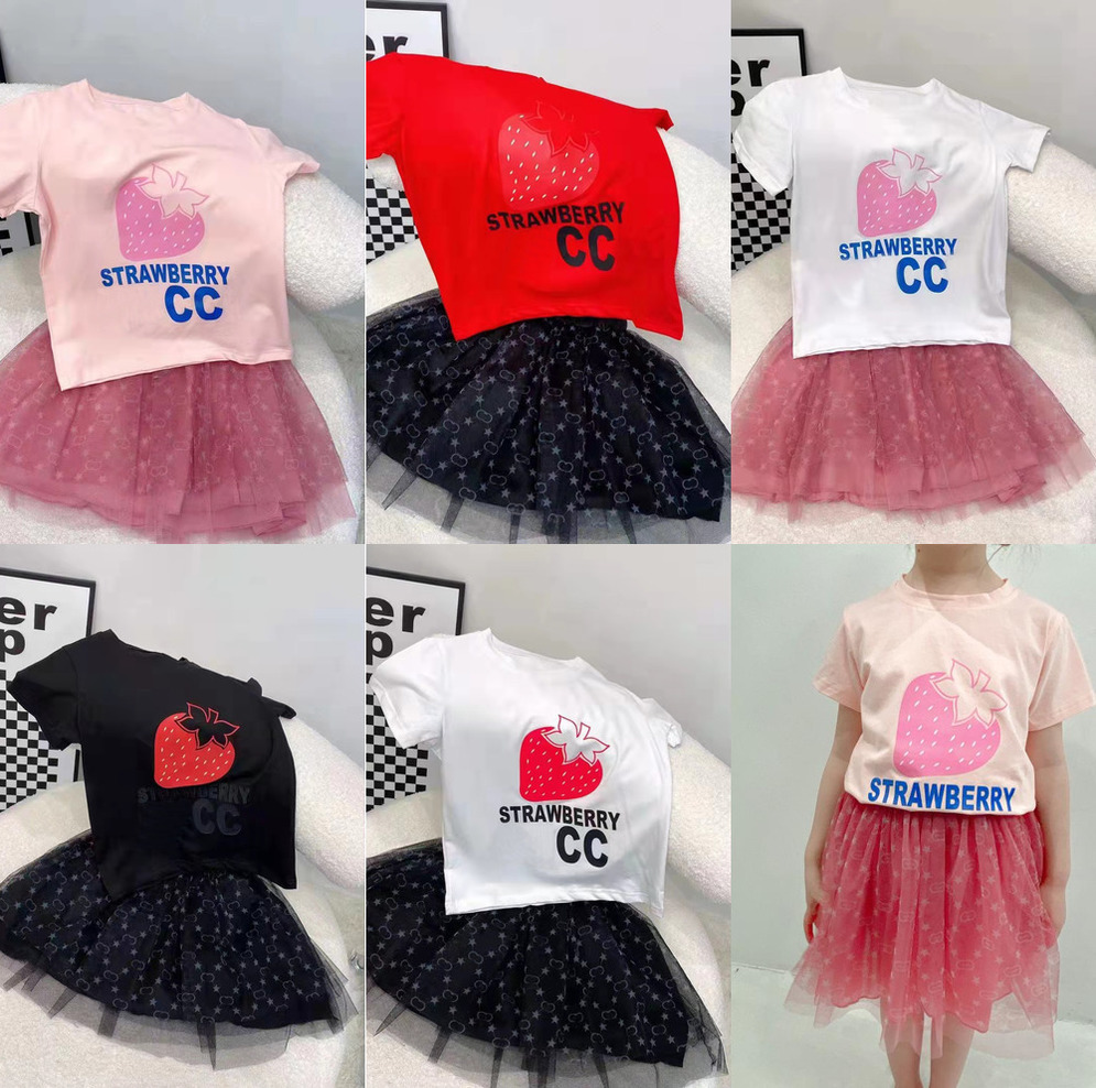 Pink Strawberry Design T shirt Girls Cute Summer Sweat Shirt Sports Tops and Mesh Skirt 2 Piece Set Princess Fairy Dress Party Casual Color Matching Skirts Suit S41504, Fill postage
Pink Strawberry Design T shirt Girls Cute Summer Sweat Shirt Sports Tops and Mesh Skirt 2 Piece Set Princess Fairy Dress Party Casual Color Matching Skirts Suit S41504, Fill postage