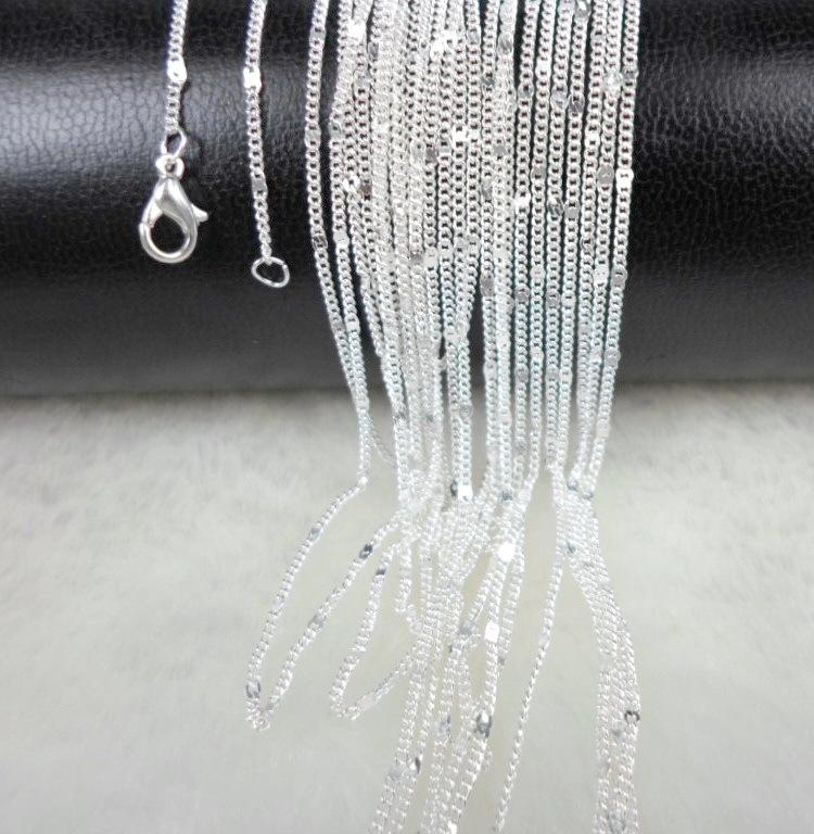 Chains Promotion Arrival Wholesale 1-10 PCS/LOT Silver Color Necklace Chain 18" Thin Cross Jewelry Women Low PriceChains
Chains Promotion Arrival Wholesale 1-10 PCS/LOT Silver Color Necklace Chain 18" Thin Cross Jewelry Women Low PriceChains