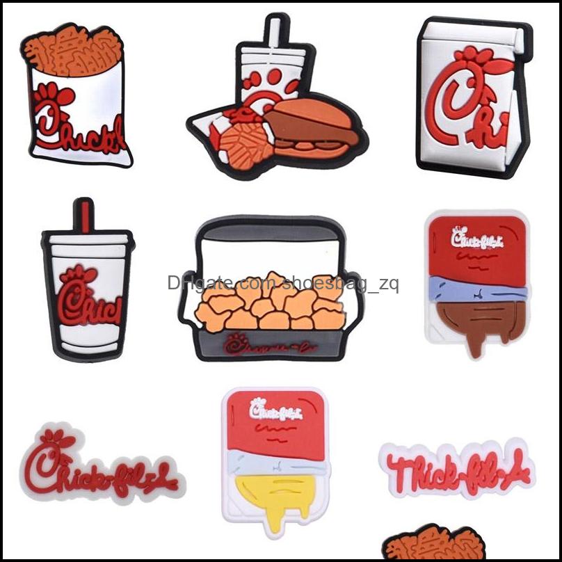 Shoe Parts Accessories Shoes Pvc Chicken Food Decoration Charm Buckle Jibitz For Croc Charms Clog Buttons Bracelet Wristband Decor Party F
Shoe Parts Accessories Shoes Pvc Chicken Food Decoration Charm Buckle Jibitz For Croc Charms Clog Buttons Bracelet Wristband Decor Party F