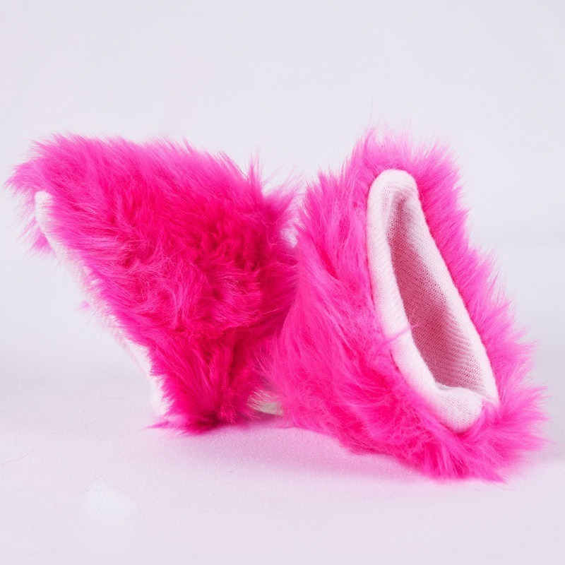 Cute Plush Cat Ears Helmet Car Motorcycle Bike Riding Full Face Off Road Helmet Decoration Sticker Auto Styling Accessories