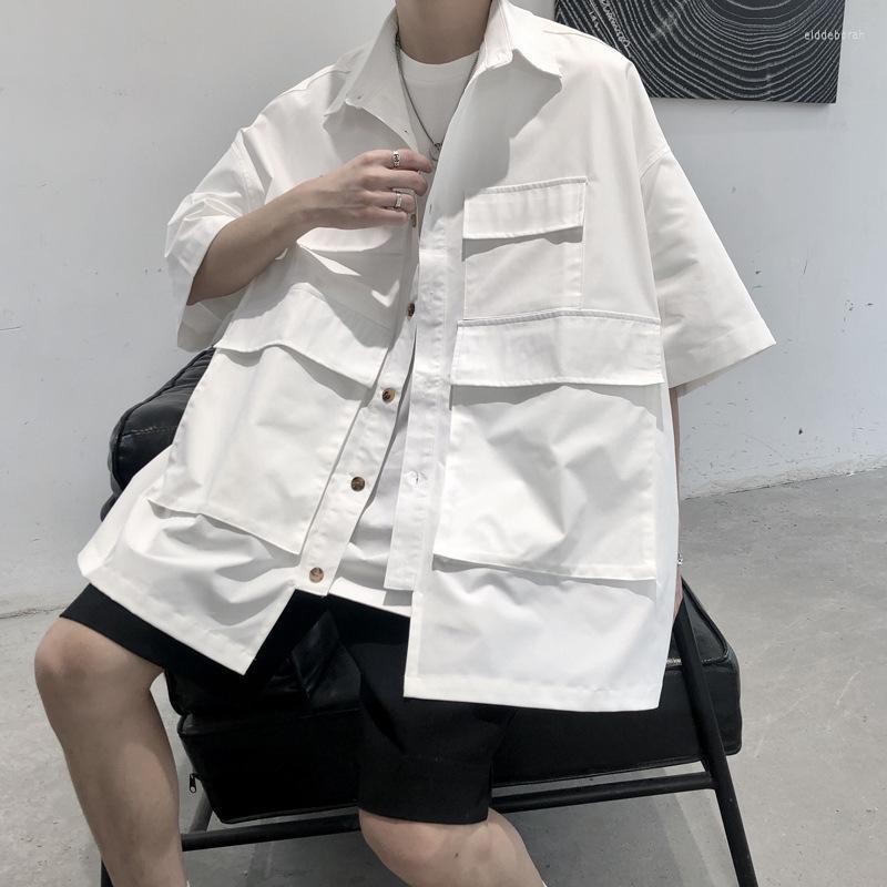 Men's Casual Shirts Whiteness For Men Fashion Simple Mens Cargo Short Sleeved Shirt Streetwear Lager Both Pockets ClothingMen's Eldd22, Ts0154-black
Men's Casual Shirts Whiteness For Men Fashion Simple Mens Cargo Short Sleeved Shirt Streetwear Lager Both Pockets ClothingMen's Eldd22, Ts0154-black