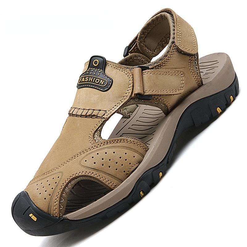 Sandals Summer Genuine Leather Cowhide Men's Non-slip Outdoor Men Casual Shoes Breathable Hiking Mens Beach SlippersSandals, Kq
Sandals Summer Genuine Leather Cowhide Men's Non-slip Outdoor Men Casual Shoes Breathable Hiking Mens Beach SlippersSandals, Kq