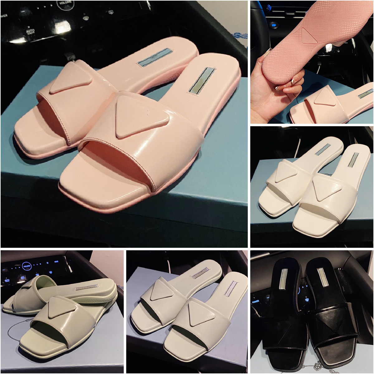 Designer Women Sandals Fashion Genuine Leather Flat Slippers Summer Slides Flip Flops Lady Daily Commuting Fruit Colors Size 35-40, Additional box
Designer Women Sandals Fashion Genuine Leather Flat Slippers Summer Slides Flip Flops Lady Daily Commuting Fruit Colors Size 35-40, Additional box