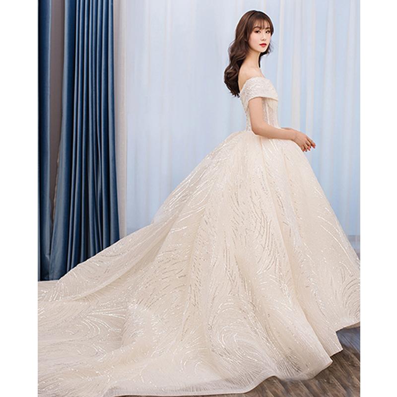 Other Wedding Dresses Dress 2022 Bride Off The Shoulder Ball Gown Vestidos De Novia Long Train Embroidery DressesOther