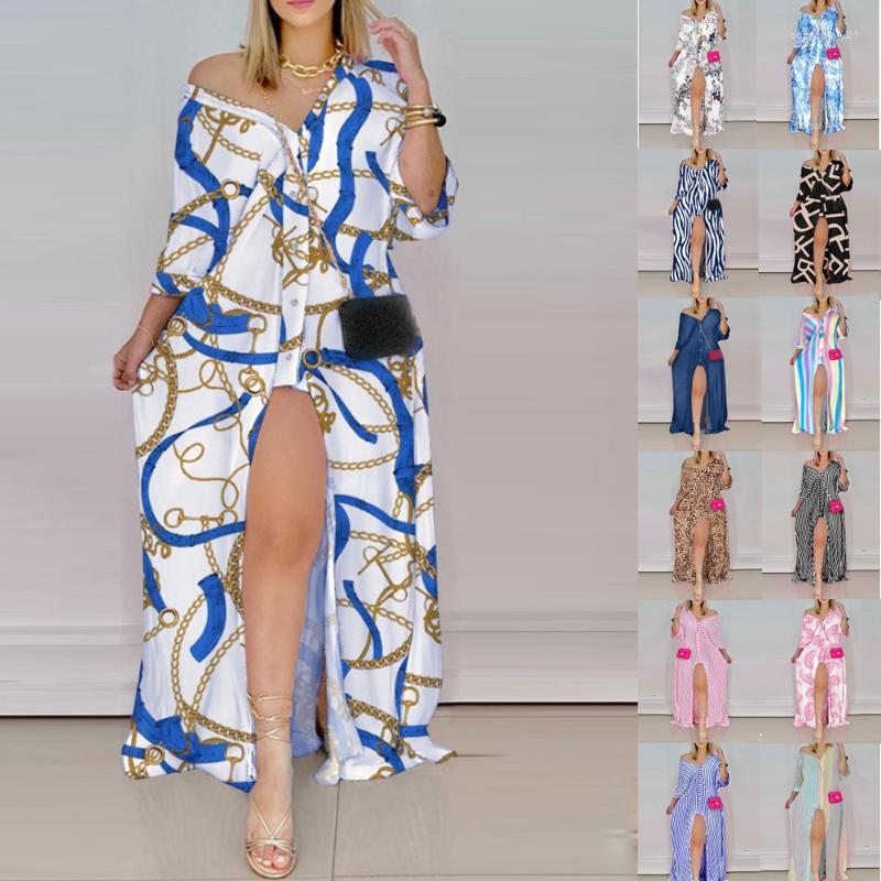 Casual Dresses Fashion Women Spring And Autumn Elegant Print V-Neck Shirt Dress Ladies Sexy Split Long Sleeve Boho Loose Maxi, Leopard grain
Casual Dresses Fashion Women Spring And Autumn Elegant Print V-Neck Shirt Dress Ladies Sexy Split Long Sleeve Boho Loose Maxi, Leopard grain