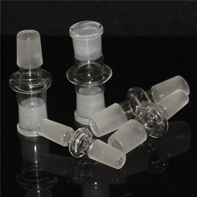

10 Styles Glass Adapter For Hookah Oil Rigs Bong Adaptor Bowls Quartz Banger 14mm Male to 18mm Female Bongs Adapters Smoking Water Pipes Nectar Collector